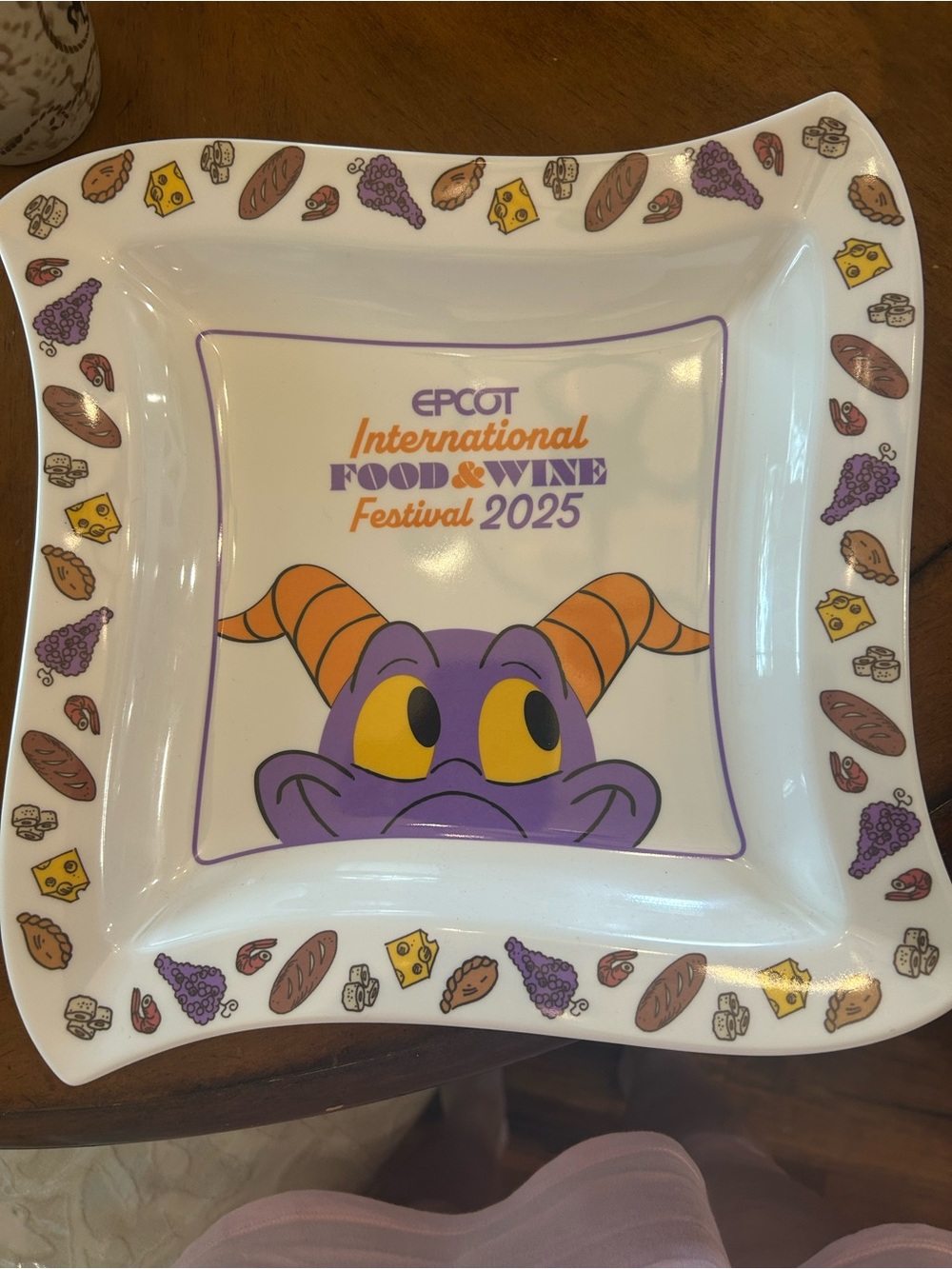 Epcot International Food & Wine Festival 2025 Decorative Plate - Purple & Orange
